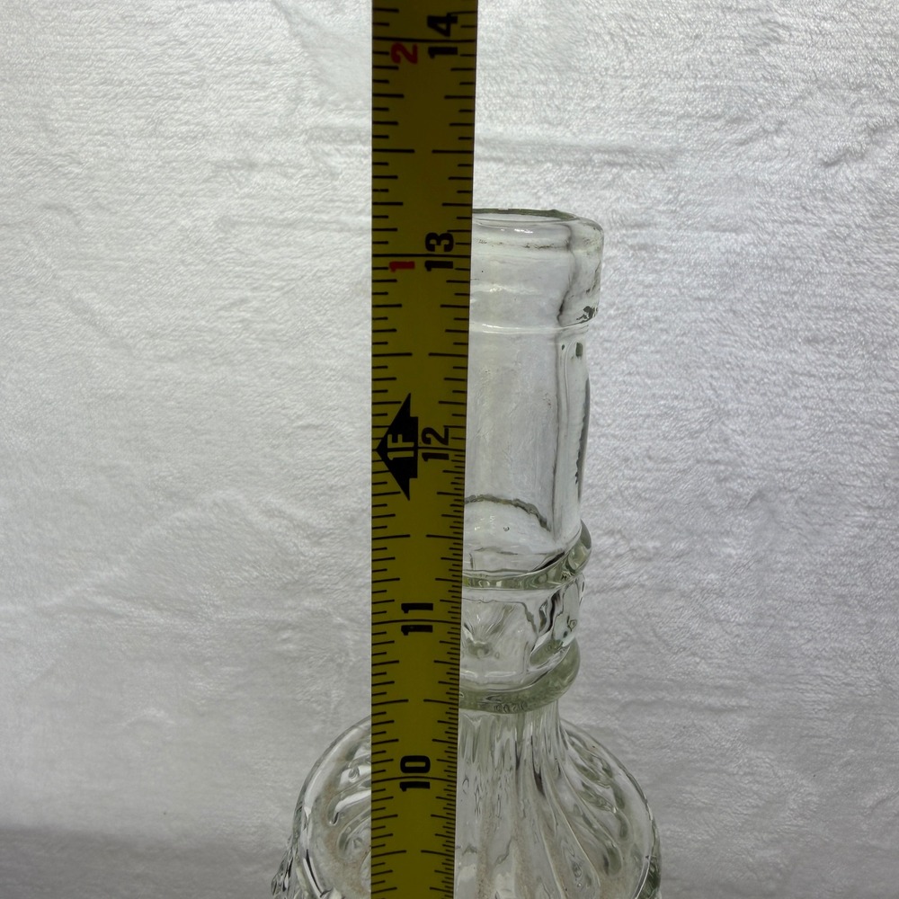 Williams Sonoma Clear Glass Hobnail Ribbed Decorative Bottle Cruet - Picture 9 of 9